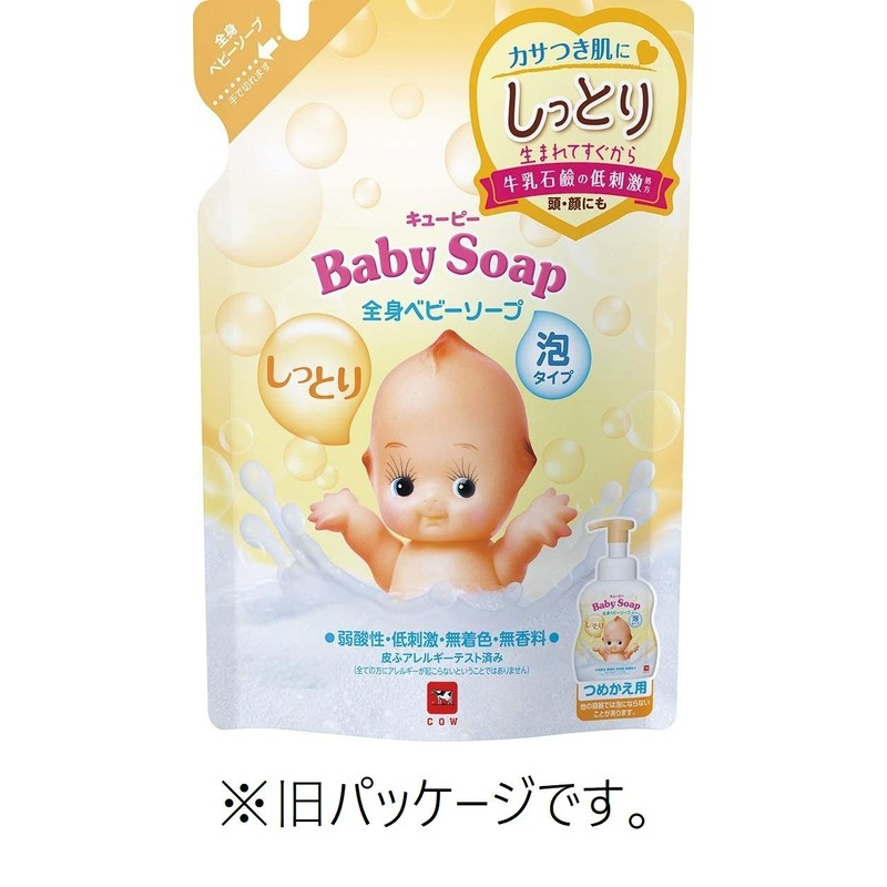 Kewpie Moist Full Body Baby Soap, Foam Type, Refill, 11.8