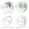 Maymom 19mm Flange Insert (Green) Compatible with Elvie Single/Double Electric,