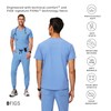 FIGS Leon Three-Pocket Scrub Top for Men - Ceil Blue,