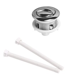 EXCEART Glacier Bay Toilet Parts Toilet Flush Handle Toilet Tank Button Toilet Parts Dual Push Flushing Toilet Button Replaced Flush Button 114mm 1pc Toilet Water Tank Parts Toilet Button Rod