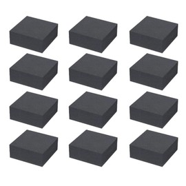 12 Pack Invisible Pot Feet,Solid Rubber Risers for Plant Pots and Flowers. (Rubber)