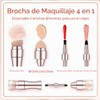 Brocha de Maquillaje 4 en 1, Mini Brocha de Maquillaje