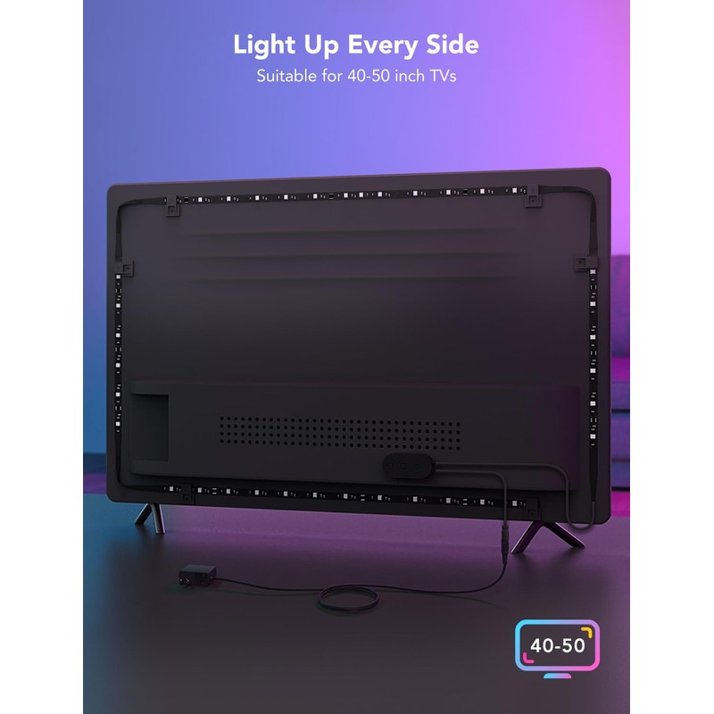Govee Govee TV LED Backlight Strip, RGBIC Smart LED Backlight