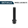 TUCKBOLD M14x1.5mm Ball Seat Wheel Lug Bolt for Volkswagen 19mm