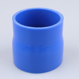 AC PERFORMANCE ID 3" to 2.75" (76mm to 70mm) Straight Reducer, Length 3" (76mm), 3-Ply Reinforced, Universal Automotive Pure Silicone Hose, Blue