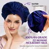 LAVIVIO 100% Mulberry Silk Bonnet for Sleeping Women – 22