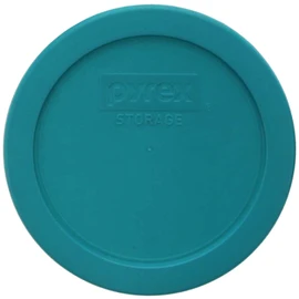 Pyrex 7201-PC 4-Cup Turquoise Plastic Replacement Food Storage Original Genuine Pyrex Lid, Made in USA - 4 Pack