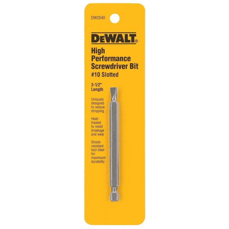 DEWALT DW2040 #10 Slotted Power Bit