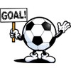 Zirni Cartoon Soccer Ball Goal Sport Sticker Decal Design