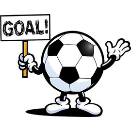 Zirni Cartoon Soccer Ball Goal Sport Sticker Decal Design