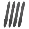 4PCS Bumper Guard Strip Carbon Fiber Pattern Textured 43cm Length