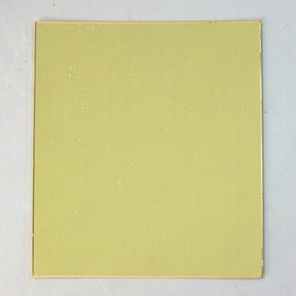 Large Shikishi Outer Gold Subscription Paper Inner Book, Large Fan Face 9.5 x 10.8 inches (242 x 273 mm), 10 Sheets