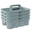 Minekkyes 4-Pack Plastic Caddies with Portable Handle, Supply Caddy Basket