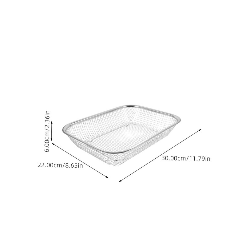 FONDOTIN 1pc Multi-Purpose Stainless Steel Drain Basket Sieve for Kitchen