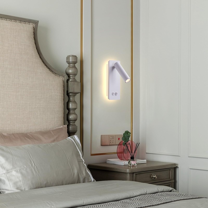 Dimmable Wall Lamps Wall Mounted Reading Lights for Book at