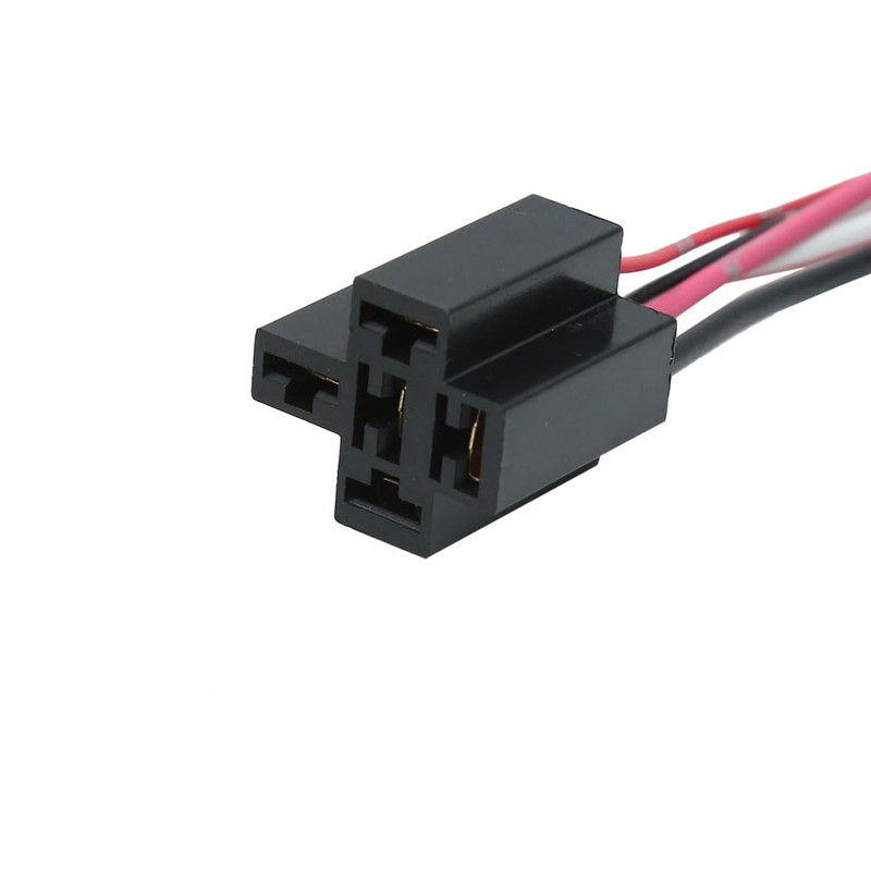 uxcell DC 12V 5 Pin Wire Cable Relay Socket Harness
