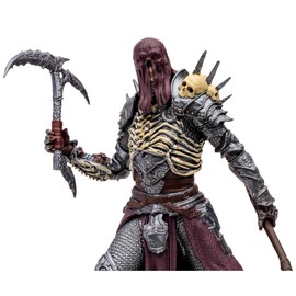 McFarlane Toys Diablo IV Bone Spirit Necromancer 1:12 Scale Posed Figure with Interchangeable Head, 2 Weapons, Shield, Display Base, and Mystery Weapon - Summon Vengeful Hordes