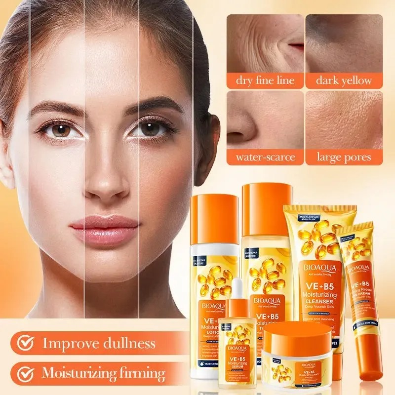 Bioaqua Skincare Set 6 Piezas Cuidado Facial Vitamina E Y