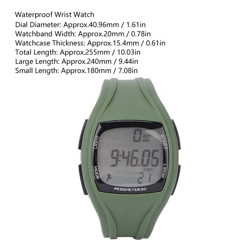 Multifunction Waterproof Intelligent Wrist Watch Sports Digital Step Counter WatchesOD