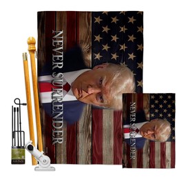Trump Flag Trump Mugshot 2024 American Flags for Outside 3X5 Never Surrender T Shirt Mug Shot Poster Patio Banner Wall Poles for House Stand Outdoor Decorations Garden Tapestry, Gifts Made in USA