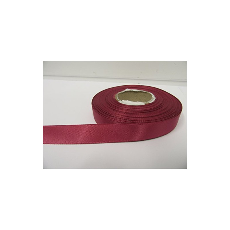 2 metres of 15mm Satin Ribbon Victorian Mulberry Dark Pink