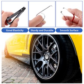 Amabro 6 Pcs Wheel Bolts Caps Removal Tool, Wheel Hub Cap Removal Tool Lug Nut Cover Removal Tool Nut Caps Lug Puller Hook Replacement Wheel Nut Wheel Bolt Nut Covers Key for Cars