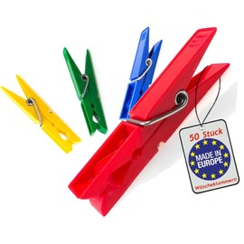 Siluk Clothes Pegs Plastic Coloured (50)