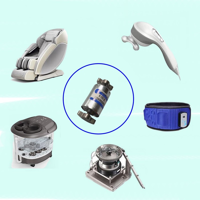 Daohaodeli Mini Brushed Vibration Motor R370 DC 12V-24V 8000RPM Dual