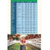 A4 Laminated Garden Planting Calendar: Year-Round Planner for Professional Flower