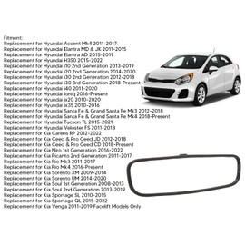 Espejo Retrovisor Interior del Coche, 85101 3X100 para Accent Tucson Espejo Retrovisor Interior Espejo Retrovisor Interior