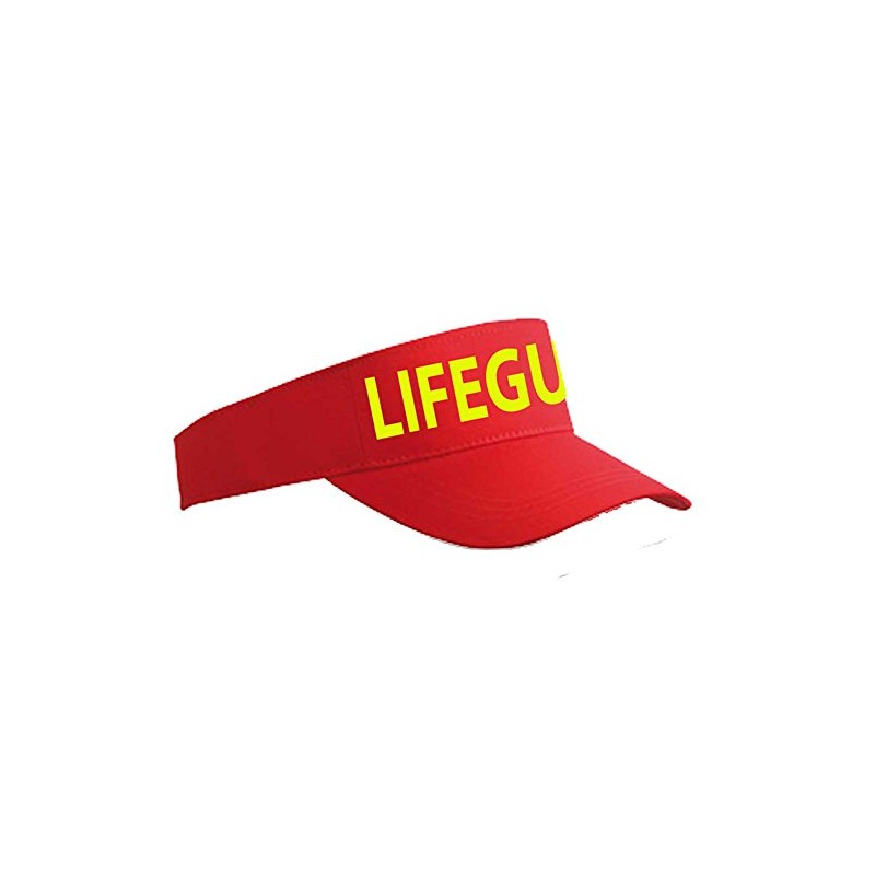 Headwear Lifeguard Sun Visor Red/Yellow