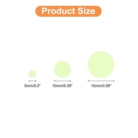 sourcing map Glow in The Dark Dot Stickers, Glow Dot Wall Decals Glowing Dot Decal Decoration for Ceiling and Wall, 408 Dots in 3 Sizes
