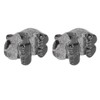2pcs Panda Statue Obsidian Frosted Cute Mini Ingenious Handcrafted Panda