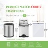3 Gallon 220pcs Strong Drawstring Trash Bags Garbage Bags by