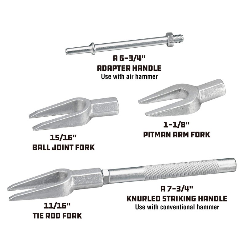 Powerbuilt 5 Piece Front-End Fork Set, Pickle Fork Tools Set,