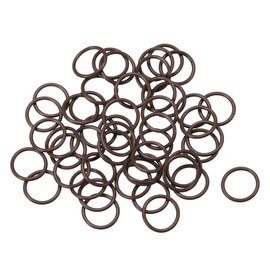 sourcing map Pack of 50 Fluororubber O-Rings 10 mm OD 8 mm ID 1 mm Width Metric FKM Seal