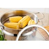 Prime Cook 3'' High Wall Stainless Steel Steamer Basket (9.45''/24CM)