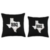 BBQ Texas Smokers Barbecue Grill Cooking Master Throw Pillow