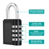 ZHEGE Combination Padlock for Locker, 4 Digit Combination Lock for