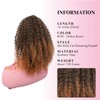 VAVANGA 14inch Short Afro Kinky Curl Ponytail Deep Curly Fluffy