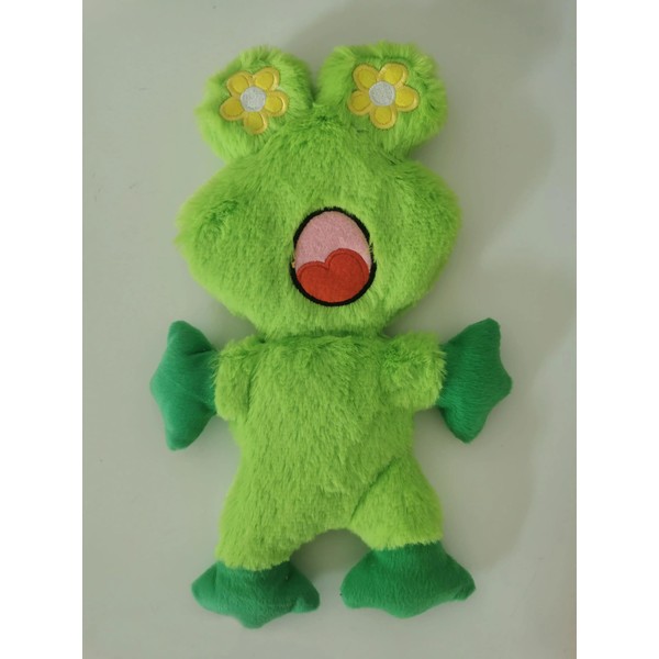 Bleu's Daisy The Frog Crinkle Sound Plush Toy for Dogs