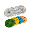 Panfreet 4"/100mm 4 Step Polishing Diamond Pads,Granite Polishing Pads Wet