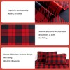 KACEMOO Full Size Bed Sheets Set 4PC - Red Black