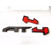 Auto Front Grill Gloss Black Red AT4 OVERLAY Emblem 2023+