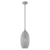 Livex Lighting 49101-80 1 Light Nordic Gray Pendant
