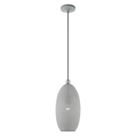 Livex Lighting 49101-80 1 Light Nordic Gray Pendant