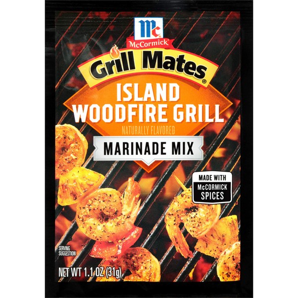 McCormick Grill Mates Island Woodfire Marinade, 1.1 oz