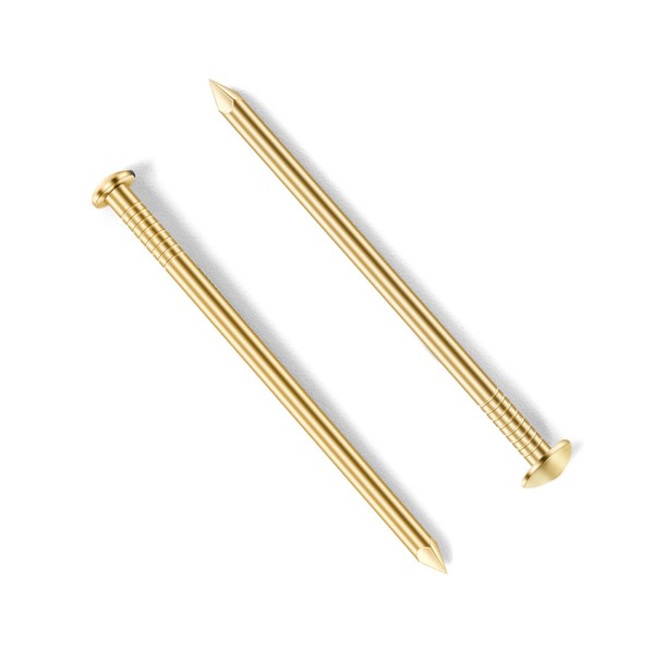 2.5 x 50mm (appr 2") Gold Flat Nails, Wood Nails,