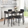 VECELO Dining Table Set for 4, 5 Piece Dinette with