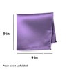 tiemart Purple Solid Color Pocket Square